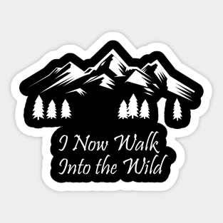 Into The Wild - Christopher Mccandless Inspirational Quote Sticker